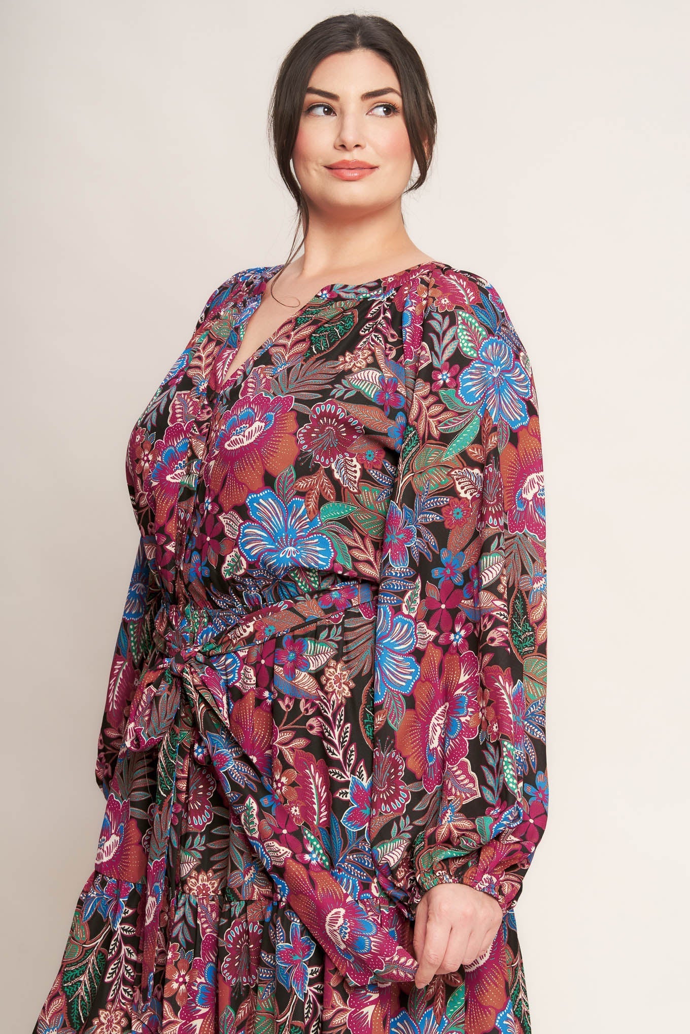 FLORAL BLISS WOVEN MINI DRESS Flying Tomato